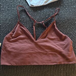 Anthropologie Deep Brown Bralette xl
